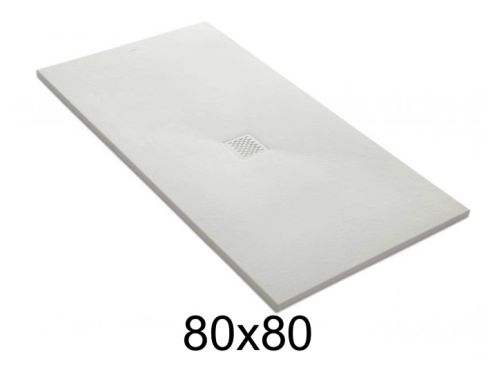 Duschwanne 80x80 cm zentrale Evakuierung - CENTRAL