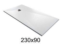Duschwanne 230x90 cm extra flach aus Harz - MUNICH XL