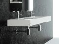 Doppelwaschbecken nach Maß hängend oder zum Einbau – NEW YORK 45 DOUBLE