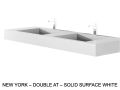 Doppelwaschbecken nach Maß hängend oder zum Einbau – NEW YORK 45 DOUBLE