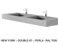 Doppelwaschbecken nach Maß hängend oder zum Einbau – NEW YORK 45 DOUBLE