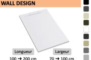 Maßgefertigte Duschwanne mit Wandablauf WALL DESIGN